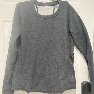 lululemon athletica Charcoal Sweatshirt, Size 8